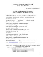 lập hoàn chỉnh 1 bộ hồ sơ đăng ký kinh doanh công ty TNHH 2 thành viên trở lên, ngành nghề điện tử điện lạnh 