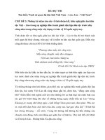 Bài dự thi tìm hiểu quan hệ lịch sử Việt  Lào