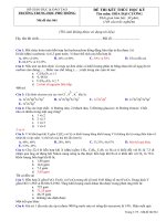 câu hỏi trắc nghiệm hóa đại cương