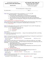 câu hỏi trắc nghiệm hóa đại cương