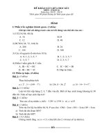 Đề thi khảo sát giữa kì I toán 6