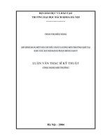Mô hình hoá một số chỉ tiêu chất lượng môi trường khí tại khu vực hà nội bằng phần mềm UAM v 