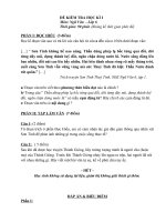 ĐỀ KIỀM TRA HỌC KÌ i VĂN 6