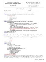 câu hỏi trắc nghiệm hóa đại cương