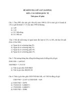 ĐỀ THI mẫu GIỮA kì tài CHÍNH QUỐC tế