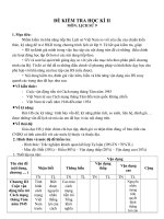 ĐỀ KIỂM TRA HỌC KÌ II MÔN LỊCH SỬ 9 chương trình mới VNEN