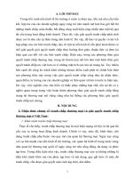 Phương thức giải quyết tranh chấp thương mại bằng trọng tài thương mại 