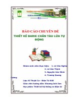 do an thiet ke BARIER chan tau lua tu dong