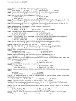 TỔNG HỢP LÝ THUYẾT TRONG ĐỀ THI ĐH  PHÂN LOẠI BÀI TẬP HÓA HỌC THEO TỪNG DẠNG (SHORT)