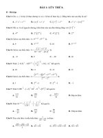 10 dạng bài mũ và logarit (có đáp án)