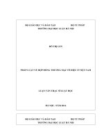 Luận văn pháp luật về hợp đồng thương mại vô hiệu ở việt nam 