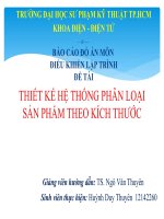 THIẾT KẾ HỆ THỐNG PHÂN LOẠI SẢN PHẨM THEO KÍCH THƯỚC