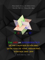 Tuyển tập đề thi chọn đội tuyển VMO các tỉnh, thành phố năm 2018 2019 