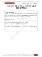 TOÁN 12 CHUYÊN đề 4 TIỆM cận đồ THỊ hàm số 
