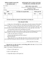 Đề kiểm tra chất lượng cuối học kì 1 môn tiếng Việt lớp 2 năm học 20182019 theo thông tư 22