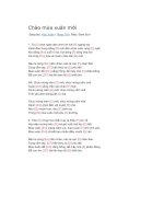 Hợp âm guitar chào mùa xuân mới 1 