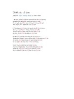 Hợp âm guitar bài hát chiếc áo cô đơn 