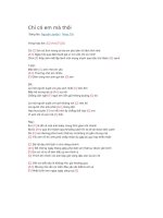 Hợp âm guitar chỉ có em mà thôi 