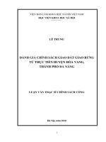 Thực hiện chính sách NCC với cách mạng từ thực tiễn thành phố tam kỳ tỉnh quảng nam 