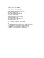 Hợp âm guitar chào năm học mới 