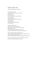 Hợp âm guitar chào xuân mới 2 