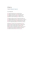 Hợp âm guitar bài hát chia ly 1 