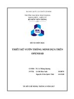 ĐỒ ÁN THIẾT KẾ VƯỜN THÔNG MINH DỰA TRÊN OPENHAB