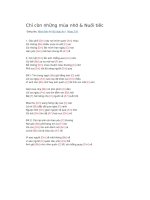 Hợp âm bài hát chỉ còn những mùa nhớ 1 