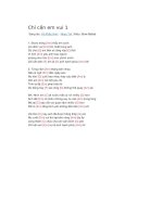 Hợp âm guitar chỉ cần em vui 1 