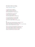 Hợp âm guitar chỉ cần mình có nhau 