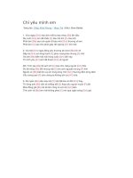 Hợp âm guitar bài hát chỉ yêu mình em 