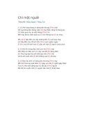 Hợp âm guitar bài hát chỉ một người 