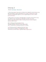 Hợp âm guitar bài hát chia tay 3 