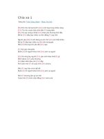 Hợp âm guitar bài hát chia xa 1 