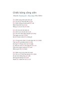 Hợp âm guitar bài hát chiếc bóng công viên 