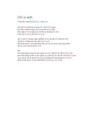 Hợp âm guitar bài hát chỉ vì anh 