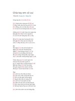 Hợp âm guitar bài hát chia tay em có vui 