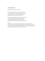 Hợp âm guitar chỉ cần em 