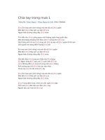 Hợp âm guitar bài hát chia tay trong mưa 1 