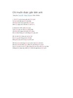 Hợp âm guitar bài hát chỉ muốn được gần bên anh 