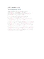 Hợp âm guitar chỉ có em trong đời 