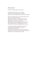 Hợp âm guitar bài hát chị và em 