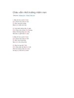 Hợp âm guitar cháu vẫn nhớ trường mầm non 