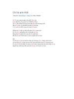 Hợp âm bài hát chỉ là anh thôi 