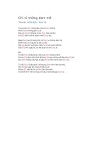 Hợp âm guitar bài hát chỉ vì những đam mê 