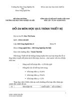 Đồ án môn học quá trình thiết bị