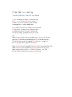 Hợp âm guitar bài hát chia đôi con đường 