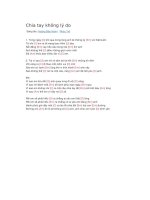 Hợp âm guitar bài hát chia tay không lý do 