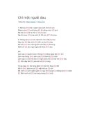 Hợp âm guitar bài hát chỉ một người đau 