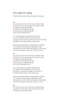 Hợp âm guitar bài hát chị ngả em nâng 